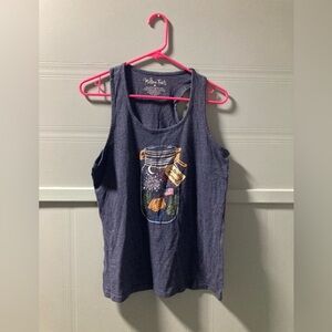 Willow Trails Heathered Blue Tank Top Size Medium